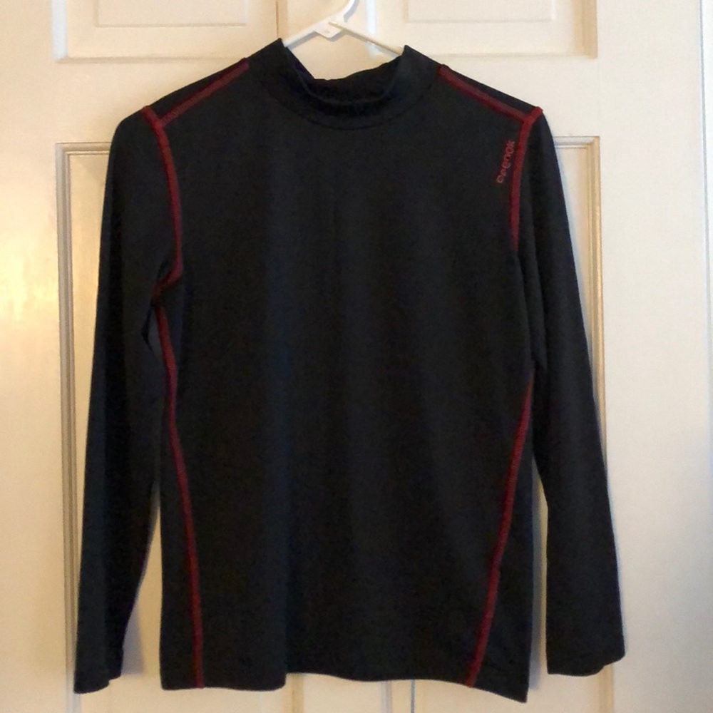 Long sleeve black warm compression youth shirt